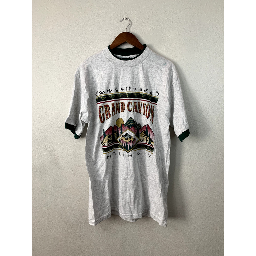 1992 Vintage Signal L Grand Canyon North Rim MT. Rushmore SD Test Print Shirt